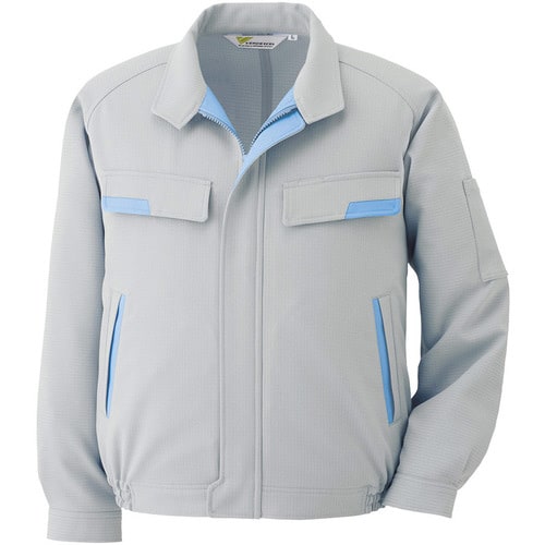 長袖ブルゾン VE71 シルバーグレー 4L