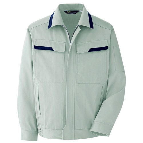 綿100%ブルゾン VE396 ライトグリーン L