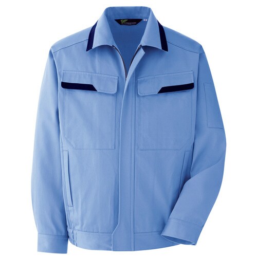 綿100%ブルゾン VE392 ライトブルー S