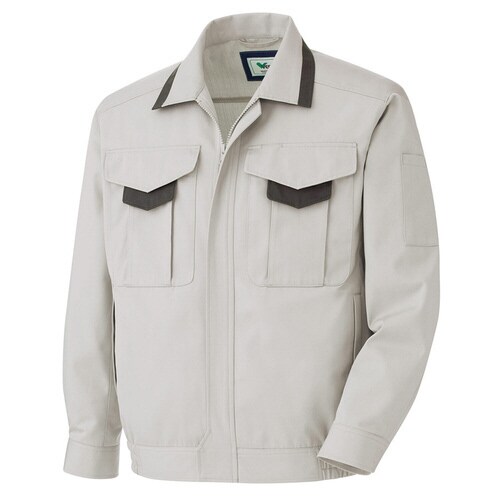 長袖ブルゾン G671 シルバーグレー M