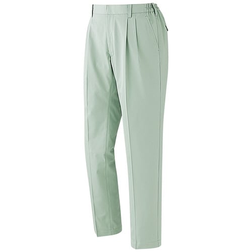 綿スラックス G366Nライトグリーン 4L