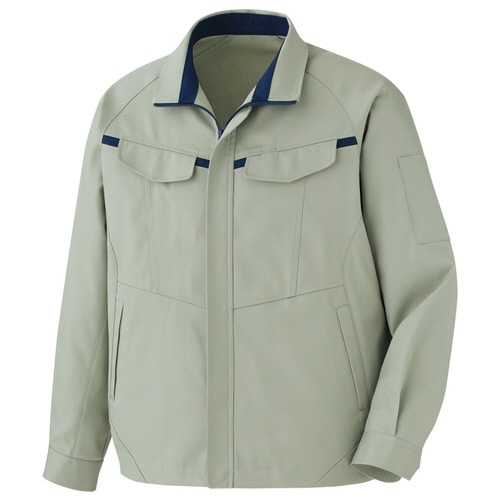 ブルゾン VE666グリーン×ネイビー S