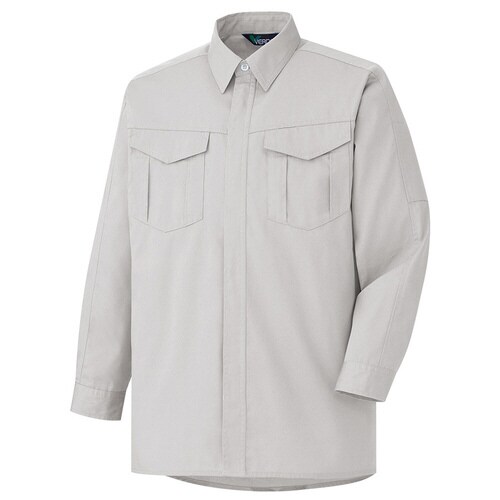 E/C長袖シャツ GS2351シルバーグレー M