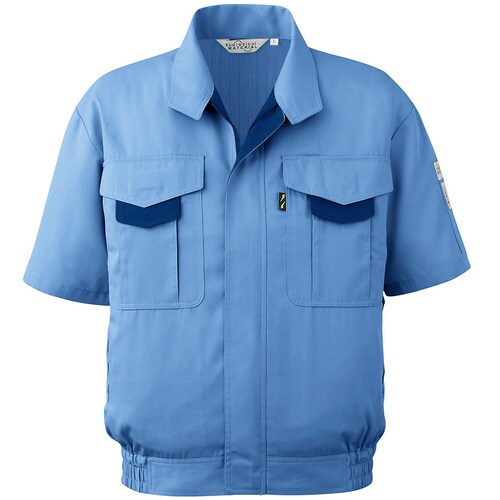 男子半袖ブルゾン RCS193 ブルー S