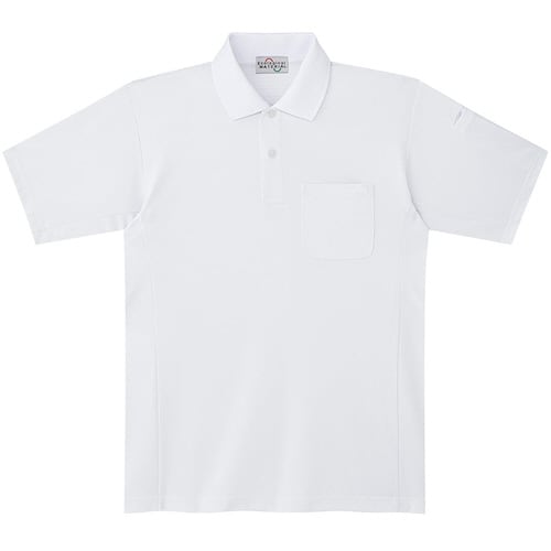エコ帯電防止 半袖ポロシャツ PS10ホワイト L