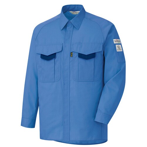 長袖シャツ RCS2203ブルー M