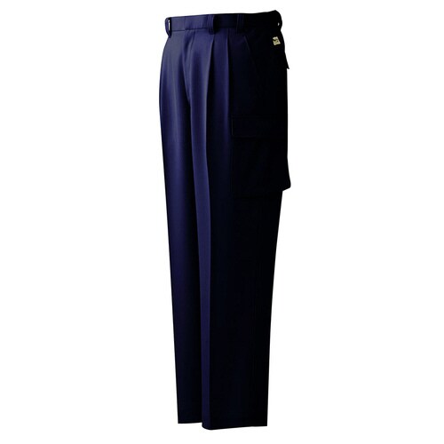 裏綿 男子カーゴスラックス G627Cネイビー S