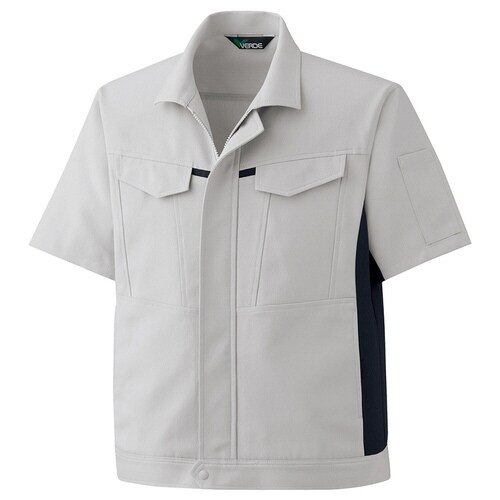 半袖ジャンパー GS691 シルバーグレー 4L