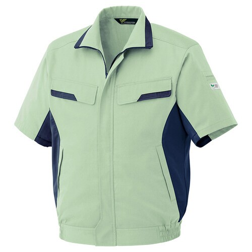 VES56ライトグリーン×ネイビー L