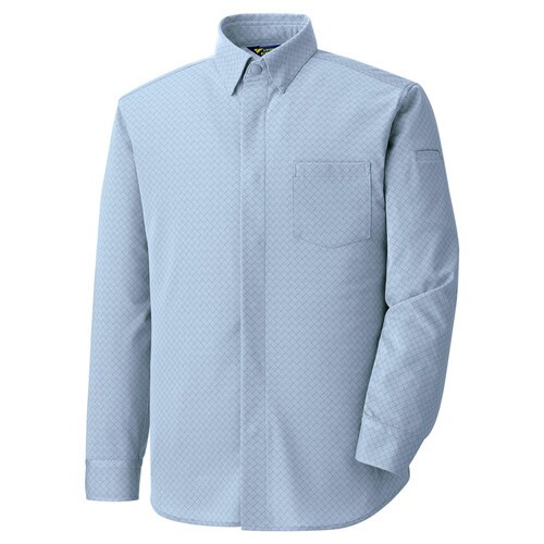 長袖シャツ PSE201 シルバーグレー S