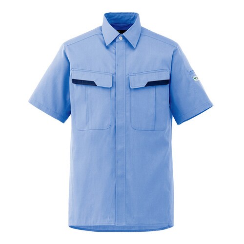 半袖シャツ VES62ライトブルー SS