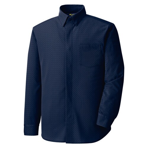 長袖シャツ PSE207 ネイビー 5L