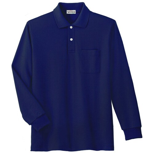 長袖ポロシャツ PS207N ネイビー M