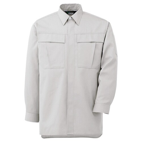 長袖シャツ GS2571 シルバーグレー LL