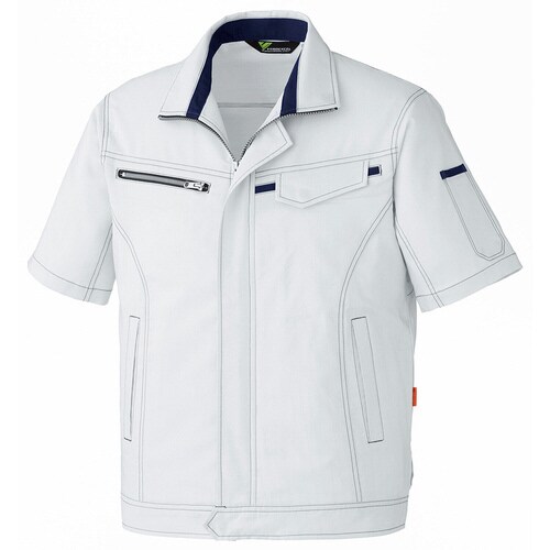 半袖ジャンパー VES521シルバーグレー L