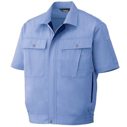 半袖ブルゾン GS563 ライトブルー M