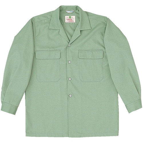 長袖シャツ MS518アースグリーン 3L
