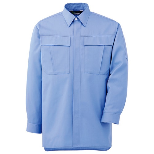 長袖シャツ GS2573 ライトブルー 6L