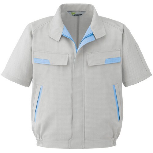 半袖ブルゾン VES71 シルバーグレー 4L