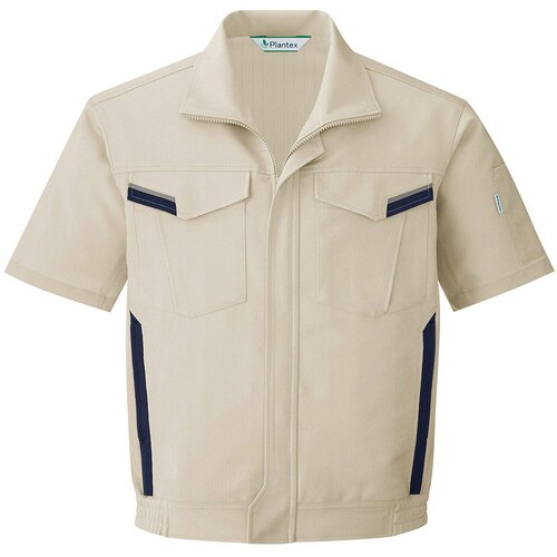 半袖ブルゾン VES360 アイボリー 4L