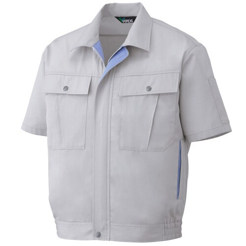 半袖ブルゾン GS561 シルバーグレー S