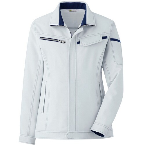 女子ジャンパー VEL521シルバーグレー 15号