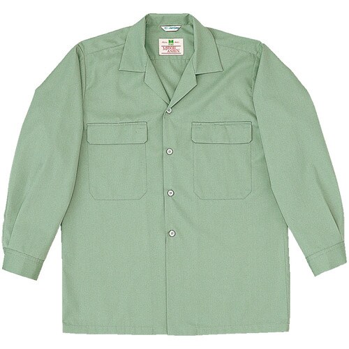 長袖シャツ MS518アースグリーン 4L