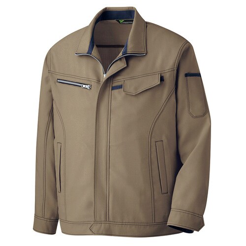 長袖ジャンパー VES2524ブラウン 4L