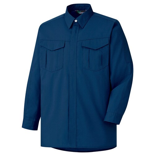 E/C長袖シャツ GS2357ネイビー L