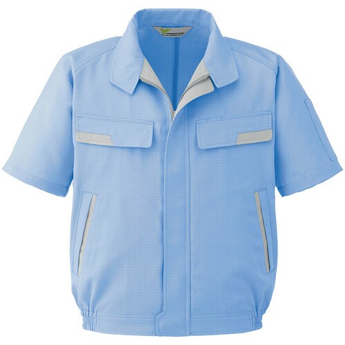 半袖ブルゾン VES73 ブルー M