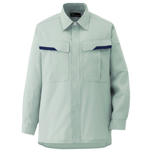 長袖シャツ VES266ライトグリーン 5L