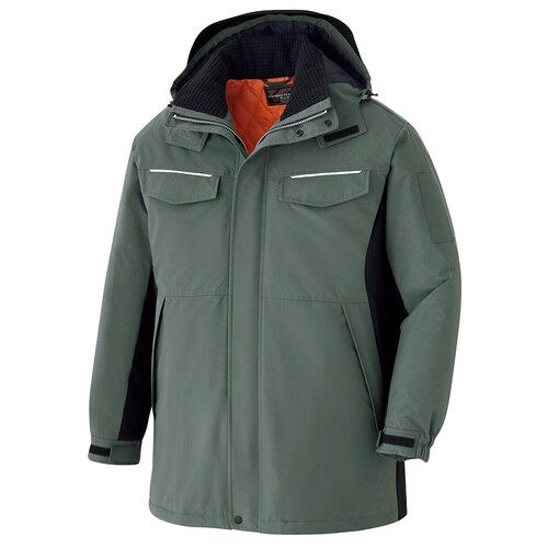 防寒コート VE1046 モスグリーン×M