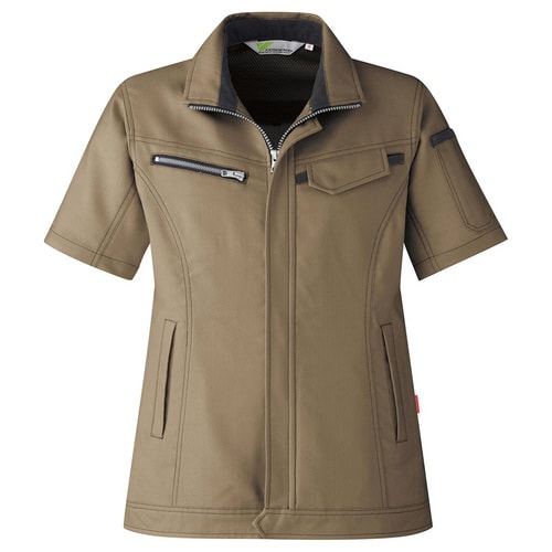 女子半袖ジャンパー VELS524ブラウン 17号