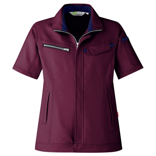 女子半袖ジャンパー VELS525ワイン 13号