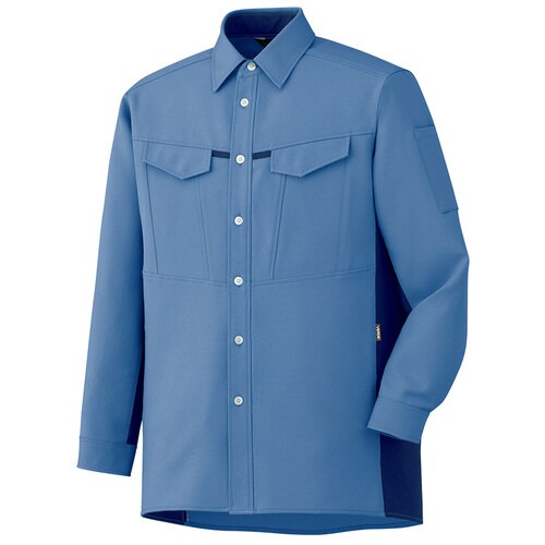 長袖シャツ GS2703 ライトブルー LL