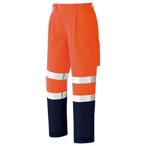 高視認パンツ VES605C オレンジ 4L