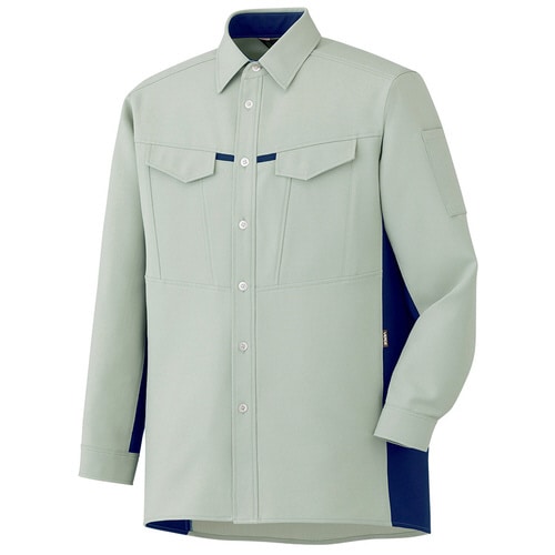 長袖シャツ GS2706 ライトグリーン L