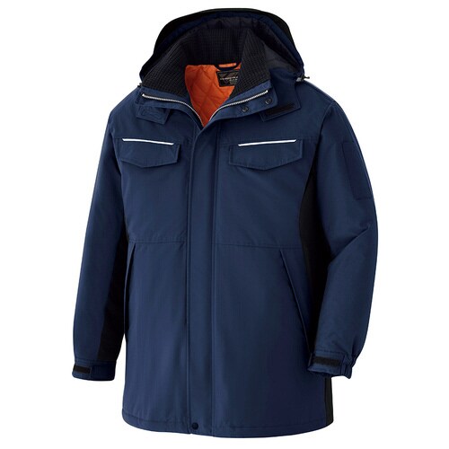 防寒コート 静電防水 VE1047 ネイビー×3L