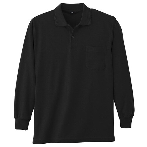 鹿の子 長袖ポロシャツ 002 80 5L