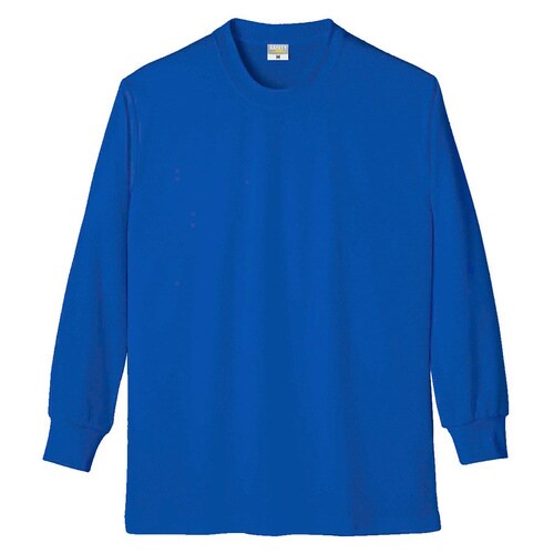 帯電防止 長袖Tシャツ 8121 8 Rブルー L
