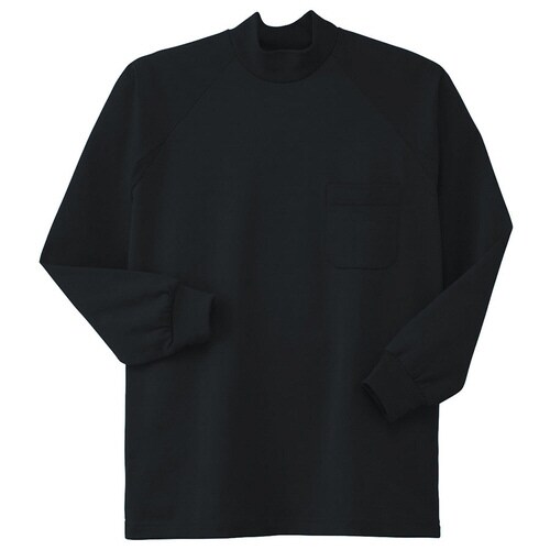 鹿の子 長袖ハイネックシャツ 003−80 L