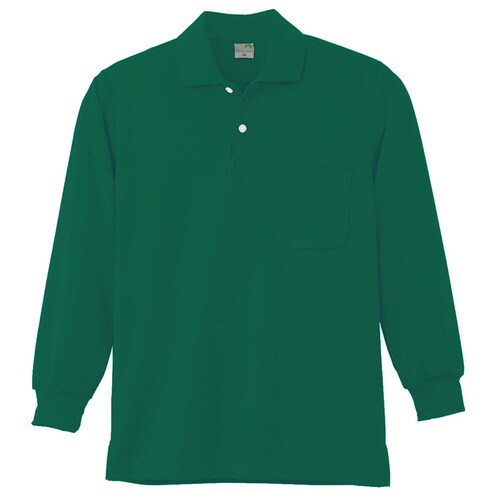 長袖ポロシャツ 9007 30 グリーン L