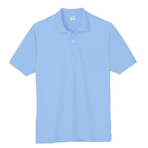 接触冷感 ポロシャツ 7361 6 サックス 5L