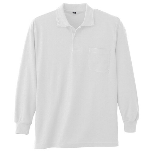 鹿の子 ポロシャツ 002 90 ホワイト 4L