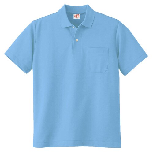 ヘビーウェイトポロシャツ 100 6 サックス L