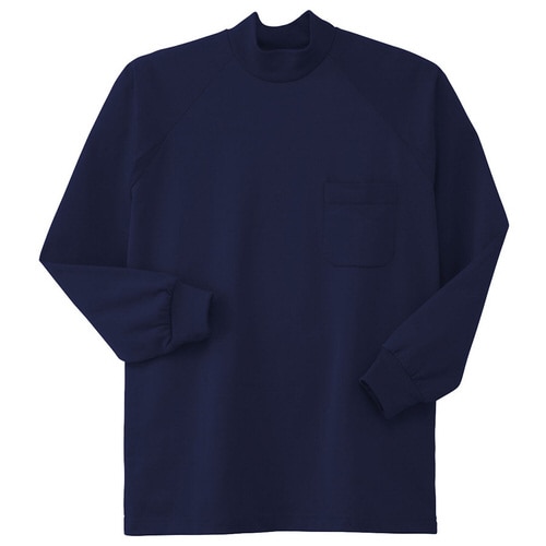 鹿の子 ハイネックシャツ 003−1ネービー EL