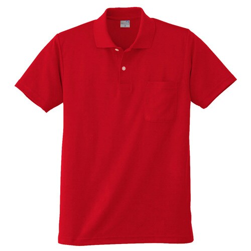 半袖ポロシャツ 9006 10 レッド 4L
