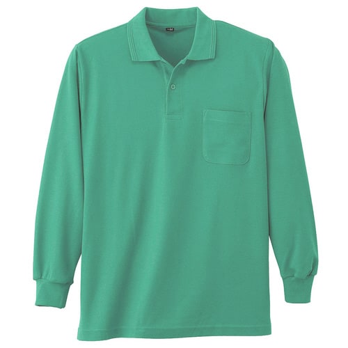 鹿の子 ポロシャツ 002 35 エメグリーン S