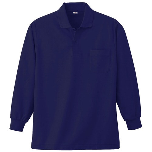 長袖ポロシャツ K383 1 ネイビー L
