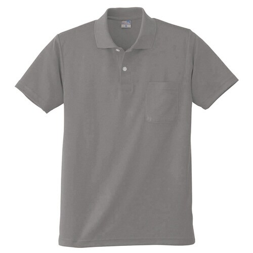 DRY 半袖ポロシャツ 9006 40 グレー L